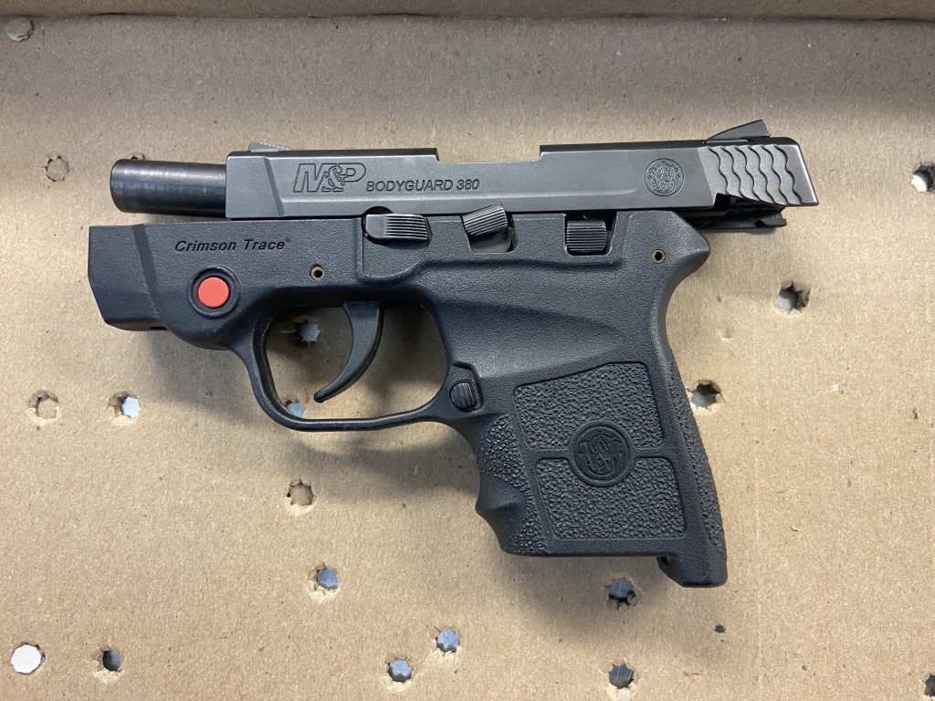 1 - Officers with the Salt Lake City Police Department booked this firearm into evidence after arrested a man wanted in connection to a recent shooting (SLCPD photo | June 23, 2023).
